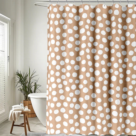 Polka Dot Waterproof Shower Curtain