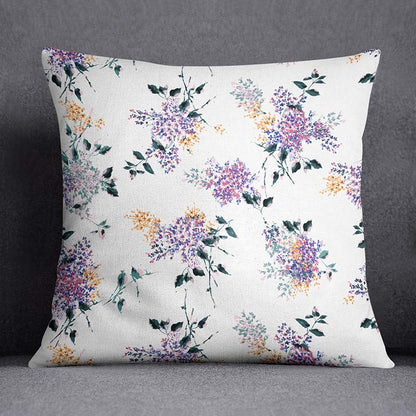 Charming Purple Blossom Throw Pillow