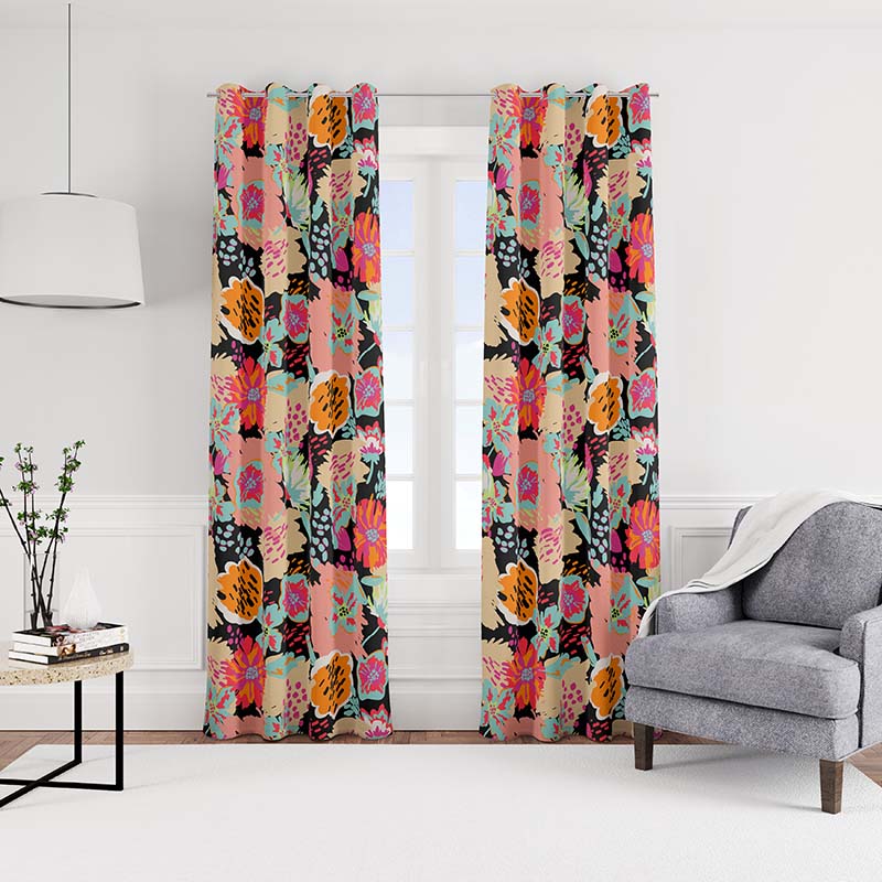 Spring Floral Breeze Drape