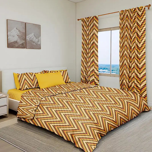 Retro Chevron Pattern Bed in a Bag